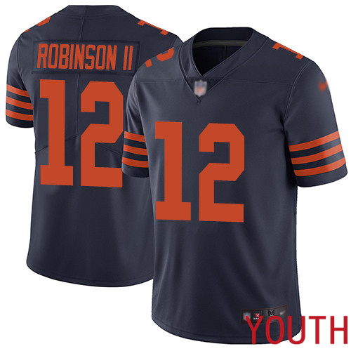 Chicago Bears Limited Navy Blue Youth Allen Robinson Jersey NFL Football 12 Rush Vapor Untouchable